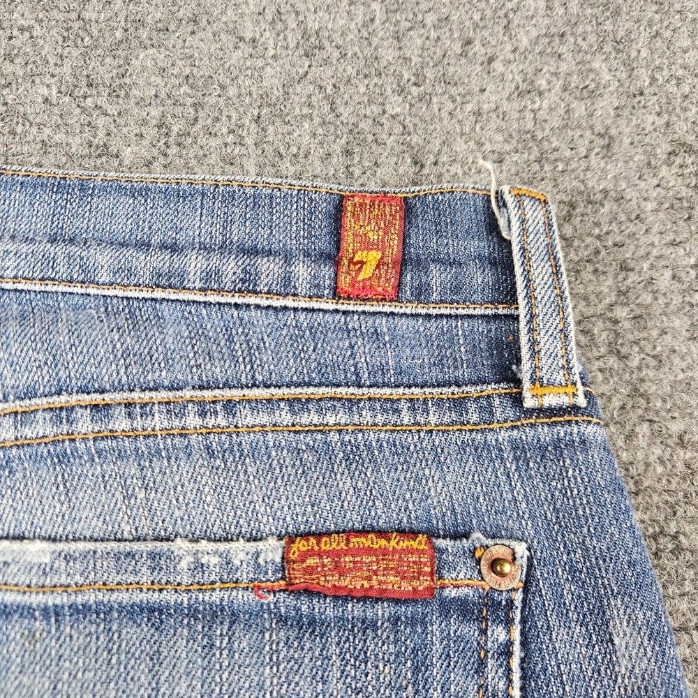 7‎ For All Mankind Bootcut Jeans Blue Wash Denim U075080U-080U Size 29 - Picture 11 of 12
